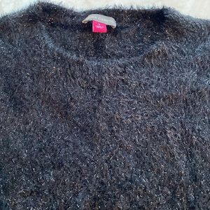 Vince Camuto Metallic Sweater in rich black
